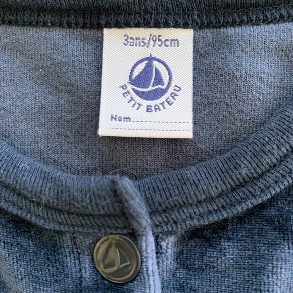 Petit Bateau Cotton Velvet Jacket, 3 Years 95 cm - Picture 4 of 4